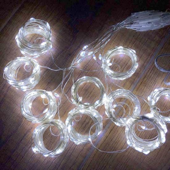 Pleasure Holiday 100LED 3x1Meter Curtain Strings Light USB 8-Mode Fairy Lamp with Remote Control