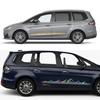 2PCS Car Stickers For Ford Galaxy MK1 MK2 Mk3 MK4 2 3 Tuning Accessories Auto Side Door Mountain Graphics Vinyl Film