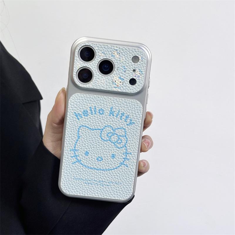 

Korean Style Blue Cat iPhone Case for 17/16 Pro Max/15/14 iPhone 16 Pro