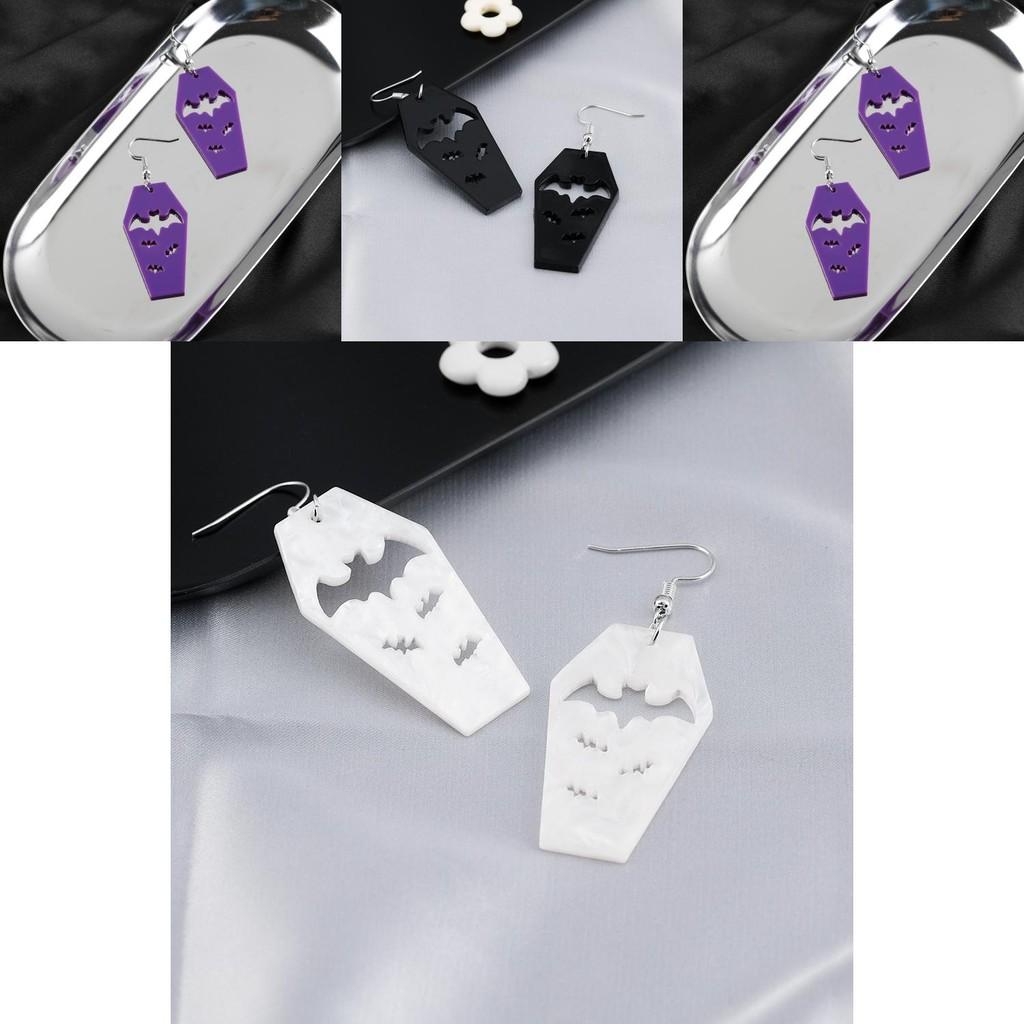 Fashionable Bat Pendant Earrings For Women In Trendy Multicolor Designs