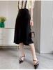 Elegant Retro Satin Acetate Umbrella Skirt for Women
