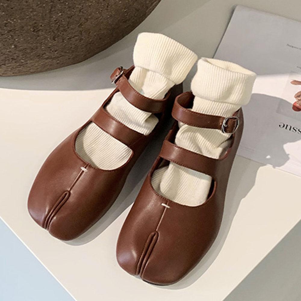 

Балетки Tabi для женщин с широкими плоскими носами, удобные, легкие, повседневные женские туфли 40