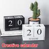 New Wood Calendar Creative Home Decoration Furnishings Living Room Desktop Study Shop Bar Decoration