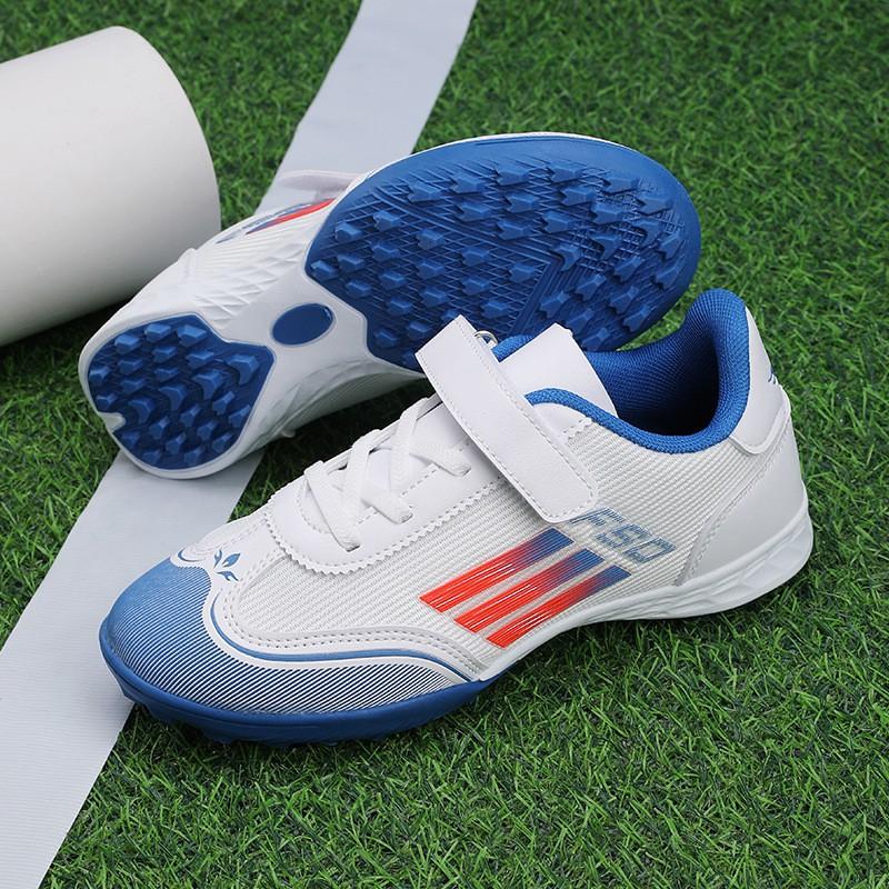 Kids Soccer Cleats Low-Cut Mesh Football Shoes Artificial Turf Training Matches