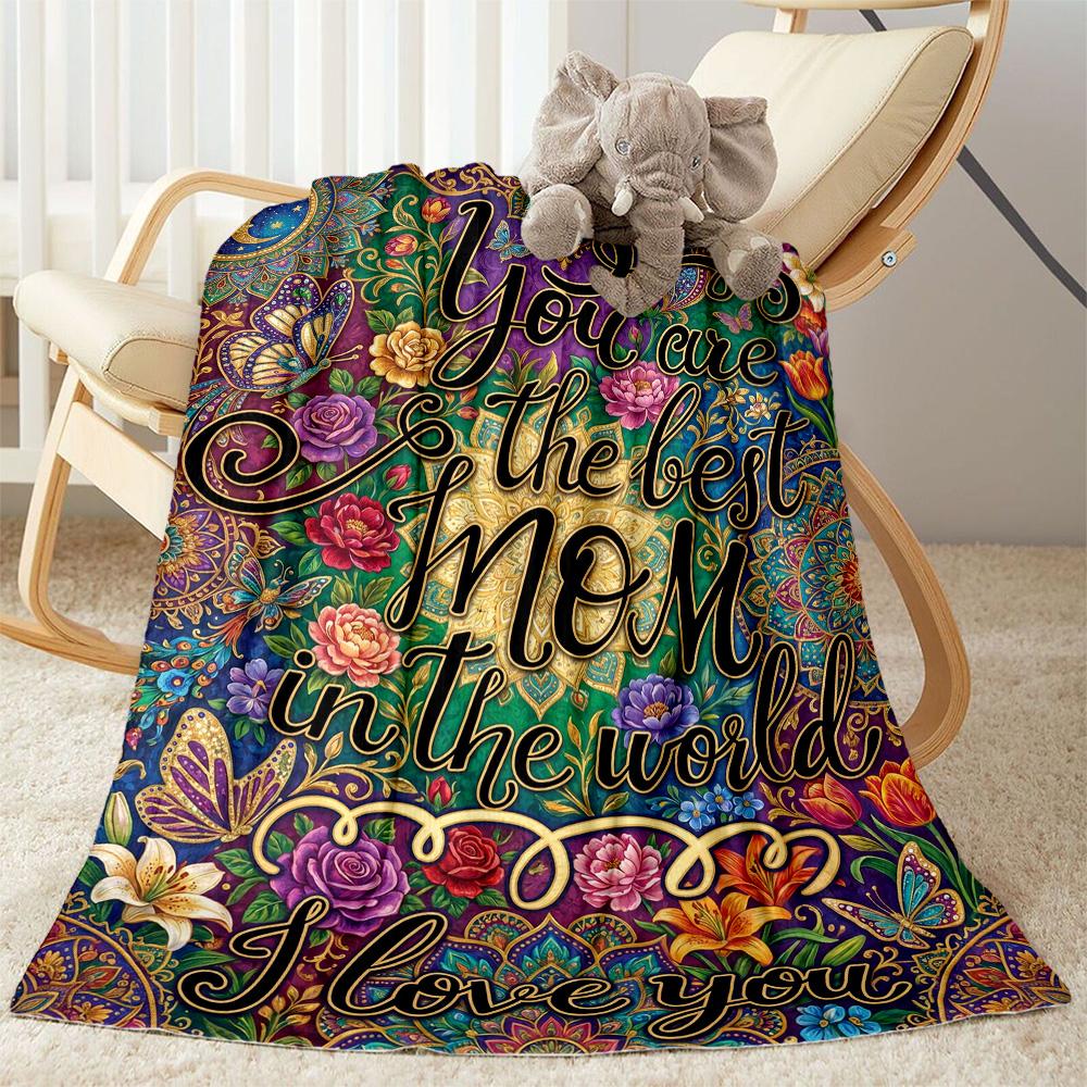 Love In Every Stitch Flannel Blanket-Soft and Suitable for Sofas,Beds,Offices,Travel,All Seasons,Great Gift for Holidays and Birthdays.