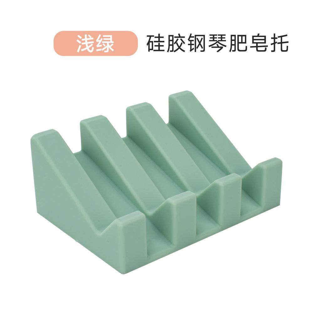 Sink Silicone Tray With drain Soap Sponge Storage Holder Countertop Sink Scrubber Brush Soap Storage Rack Kitchen Organizer