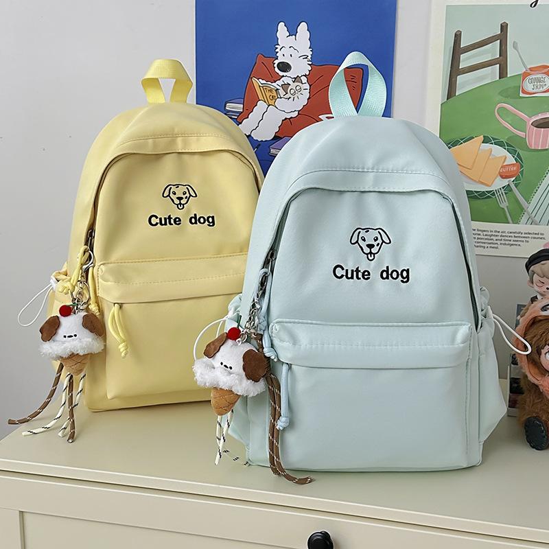 Schoolbag backpack ins niche design student class backpack simple cute high quality casual versatile backpack