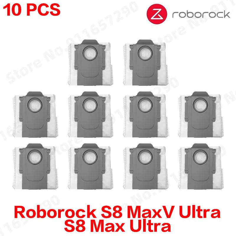 Compatible For Roborock S8 MaxV Ultra, S8 Max Ultra Replacement Parts Main Side Brush Hepa Filter Mop Cloth Dust Bag Accessories