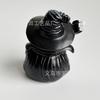 The Resin Witch Frog Statue Is Suitable for Home Decorations with Black Hats and Skeletons