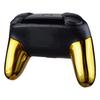 eXtremeRate Chrome Gold Replacement Side Handle Grips for Nintendo Switch Pro Controller