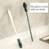 Silicone Cup Brush Milk Bottle Cleaning Brush Long-length Handle Water Bottles Cleaner Glass Cup Cleaning Brush Kitchen Cleaning Tools