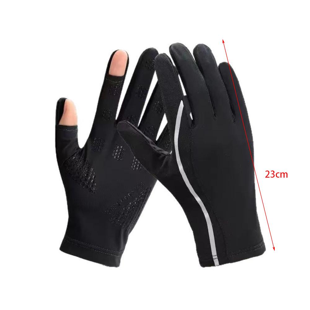 Touch Screen Ice Silk Gloves Anti-UV Driving Mittens New Riding Driving Gloves  Surf