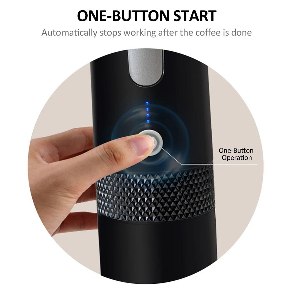 Portable Mini Wireless Rechargeable Espresso Coffee Maker Machine for Car Office Travel