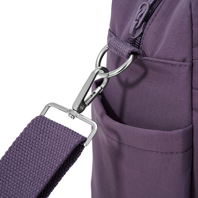 Borsa a tracolla in nylon multitasche da donna, borsa a spalla leggera con tracolle