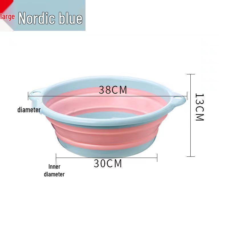 Portable Folding Washbasin for Home, Dorm, and Travel - Large and Small Sizes Available