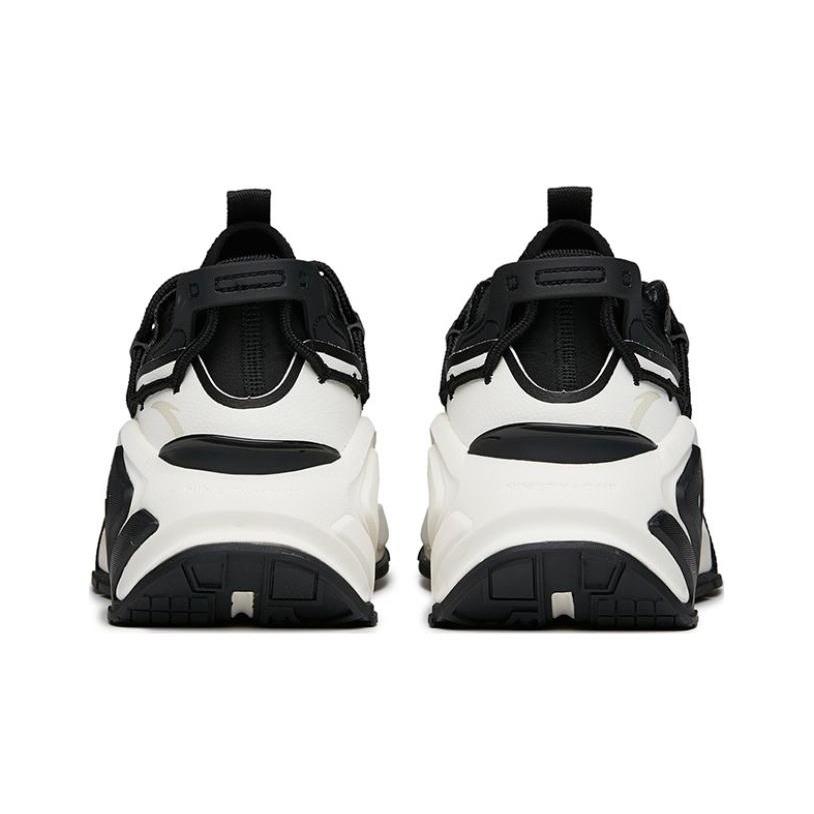 Anta AT91 Comfortable Non-Slip Wear-Resistant Low-Top Dad Shoes Women sneaker Black White 122148850-2