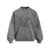 Mens Oversized Vintage Washed Cotton Blend Graphic Hoodie Streetwear Crewneck Sweatshirt Fall