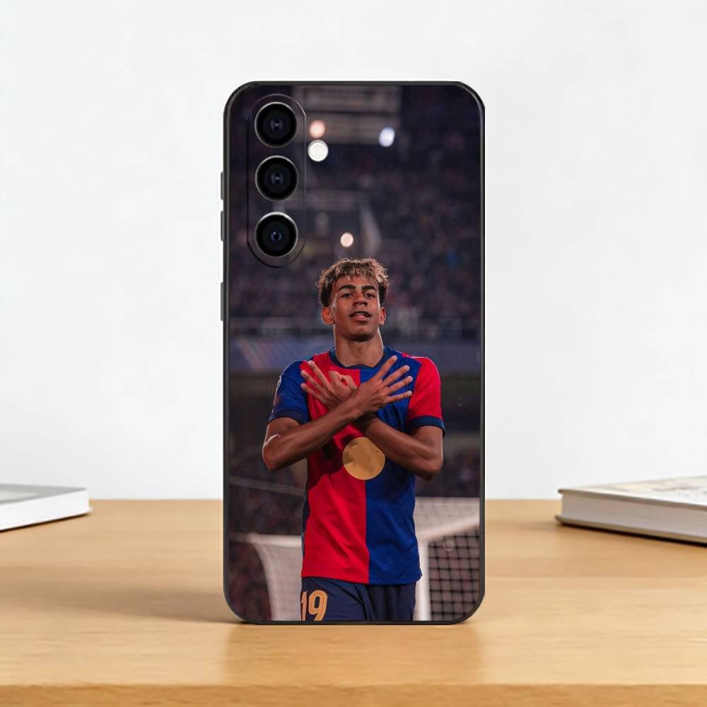 King Y-Yamals No19 Football  Phone Case For Samsung Galaxy A73,A72,A71,A70,A53,A52,A51,Soft Silicone Black Cover