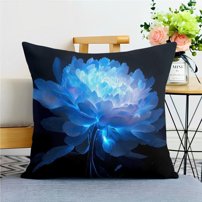 Beautiful Flower Pillowcase საერთო საცხოვრებლის დეკორაცია ოფისი მისაღები ოთახი სახლის ბალიშის ქეისი