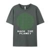 Hack The Planet Binary Code Computer Hacking Coding Hacker Graphic Shirts Men Youth Clothes Gothic Style
