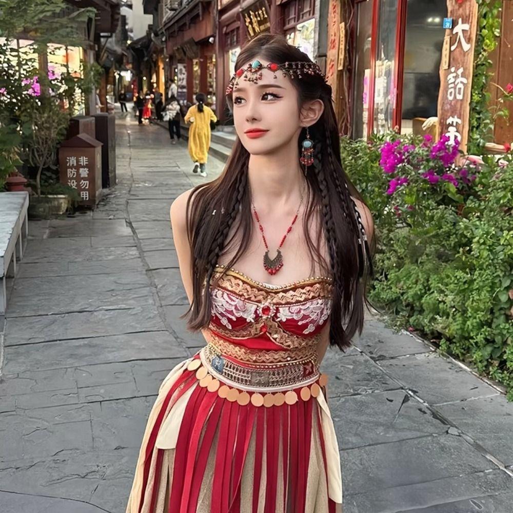 Bohemian Styles Festival Forehead Chain Multicolors Beads Beads Tassels Headbands  Boho Jewelry