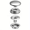 100 pezzi 15mm Canvas Snap Kit Marine Grade Snap Fastener Bottoni automatici in acciaio inossidabile per copertura barca, cucito pelle, vestiti, tenda