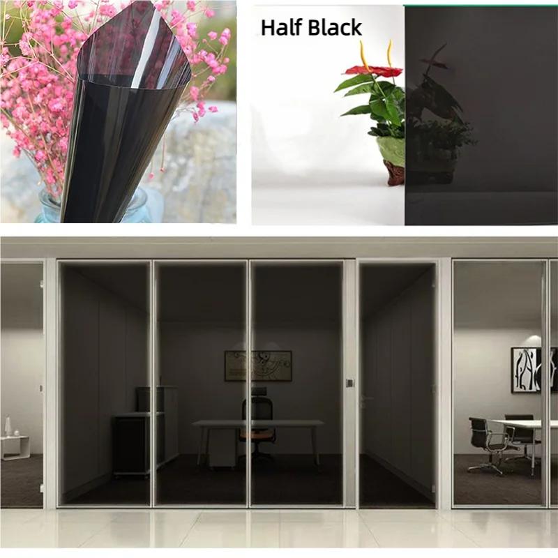 Rainbow Window Sticker Adhesive Vinyl Explosion-Proof Sun-Blocking Decoration Raamfolie For Window Door Glass Partition