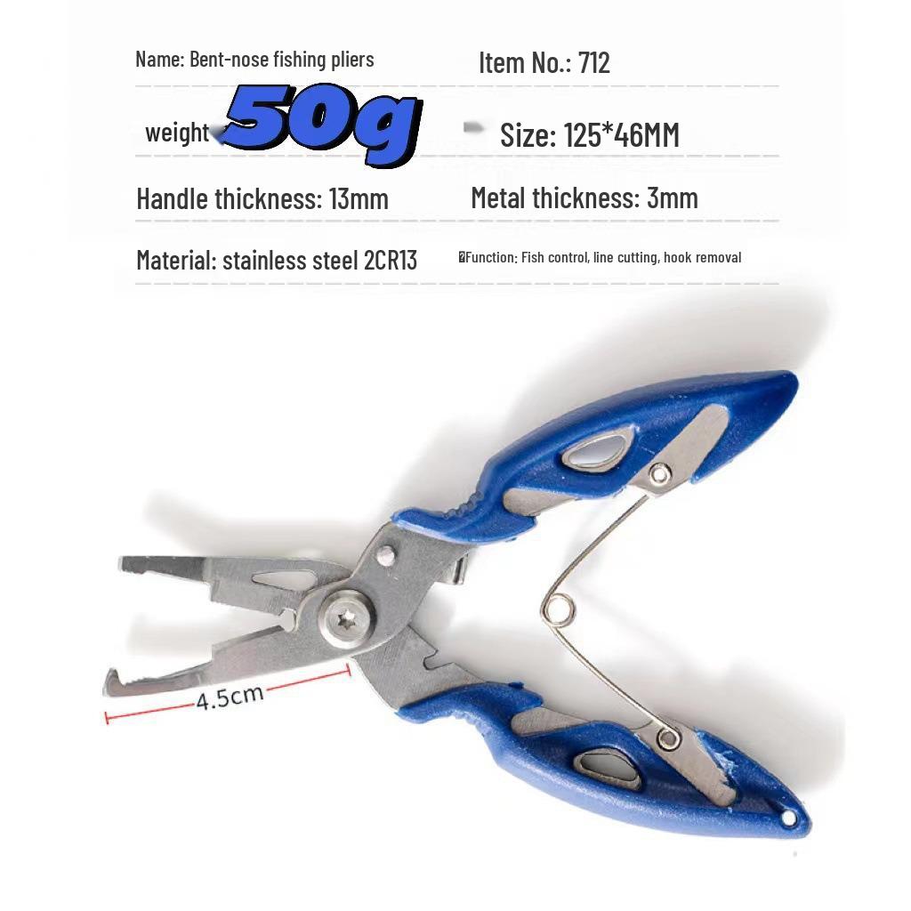 Portable Multifunctional Fishing Pliers with Line Cutter and Ring Remover