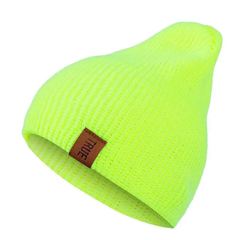 Unisex Casual Beanie Hat Knitted Hat Cap Fashion Solid Color Daily Winter Hat For Men Women