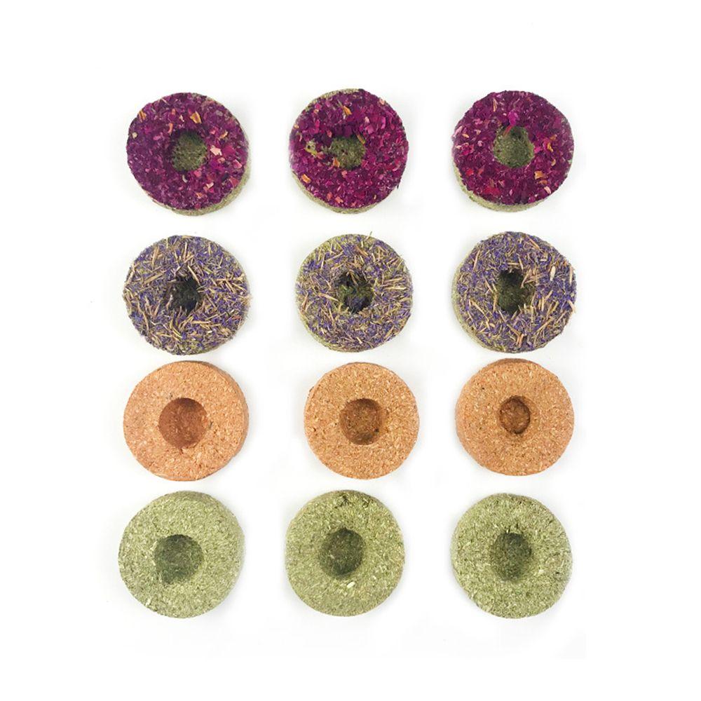 Flowers Flavored Chinchillas Snack Food Cookie Hamster Treats Rabbit Chew Toys Timothy Hay Cakes