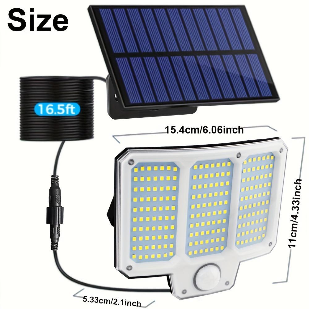 

210 LED Solar Powered Light Outdoor Motion Sensor 3 Mode Waterproof Solar Security Floodlights for Garden Patio Garage Wall Lamp 3 Modes
