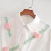 Women's 2024 Winter Fashion Floral Lace Waist-Hugging Shirt