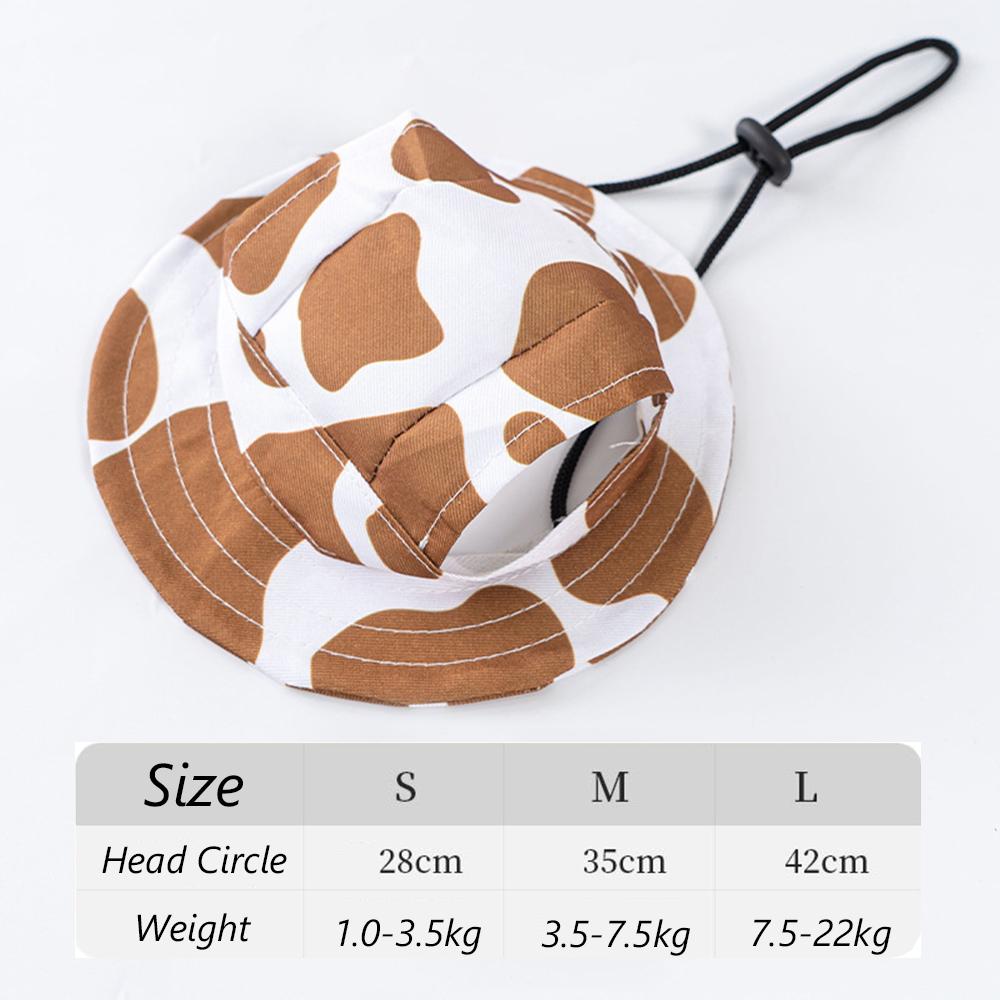 Cute Print Dog Hat for Small Medium Dogs Adjustable Pet Cap Puppy Pug Corgi Dachshund Hats Mascotas Perros Accessories