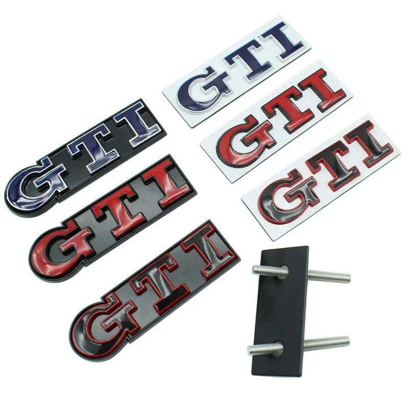 Valve Stems Caps Car Front Grille Metal Emblem Badge For Volkswagen VW GTI Logo GOLF JETTA MK4 PASSAT Polo SCIROCCO SR36 TOUAREG cr2