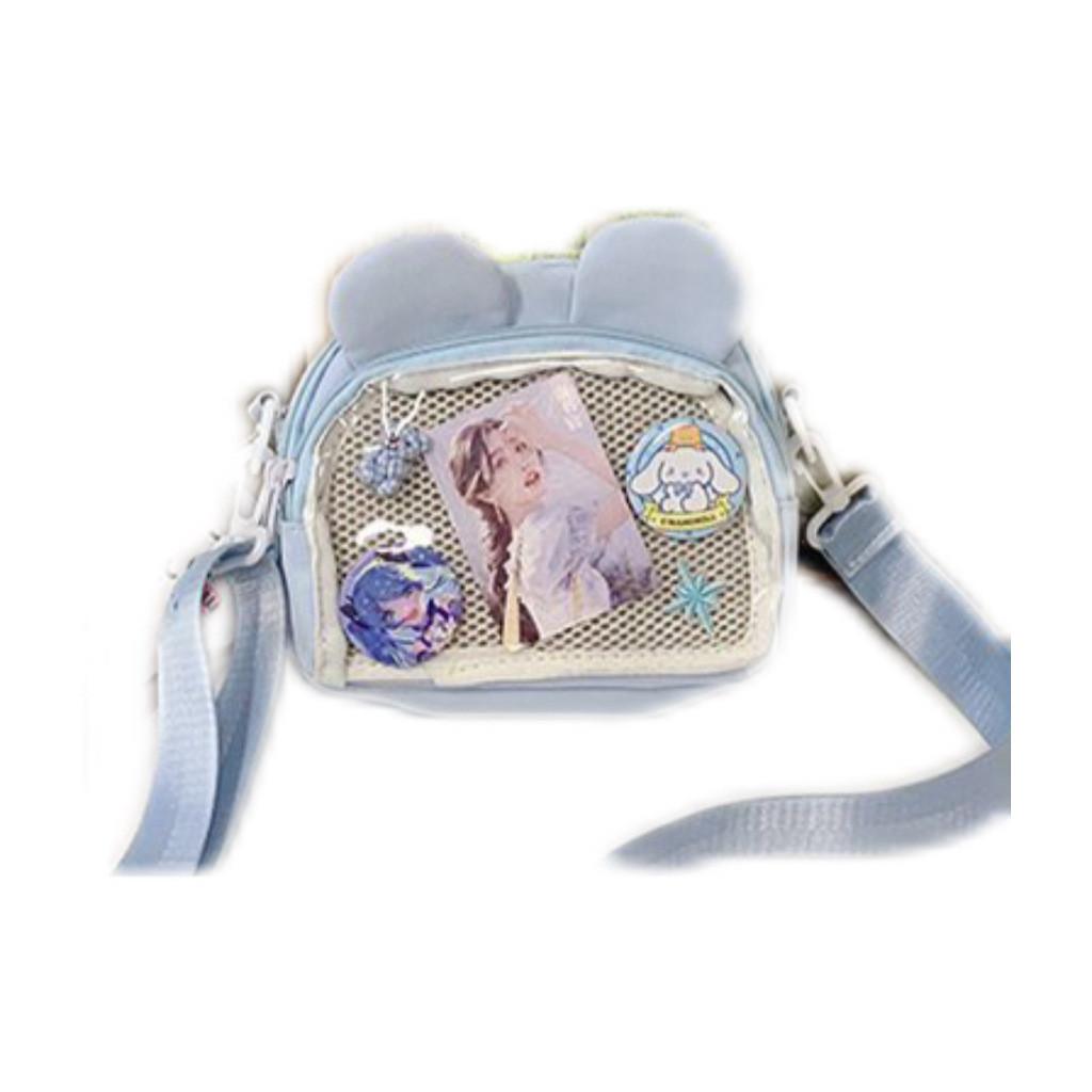 

Bear Ears Itabag Anime Backpack With Zipper Closure For Daily Use синій