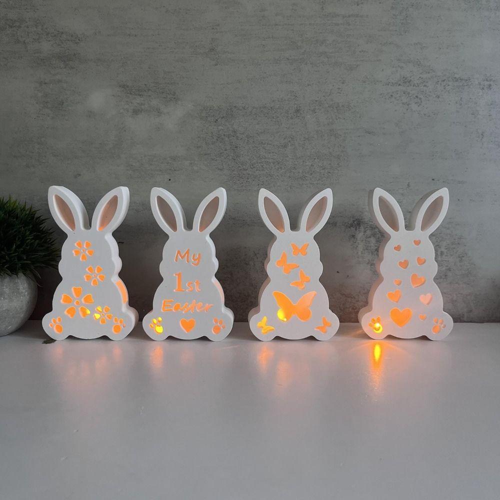 Cartoon Bunny Plaster Drop Glue Mold Cute Rabbit Lamp Box Mold  Party Favors