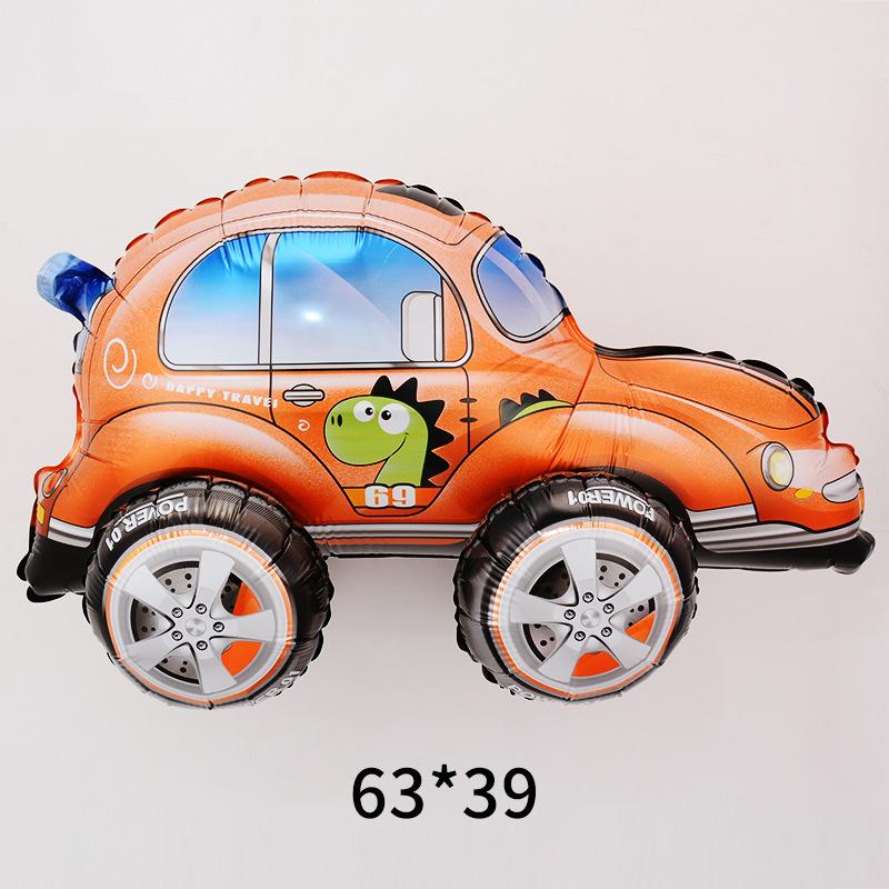 

Трехмерный воздушный шар в виде автомобиля, воздушный шар в виде транспортного средства, тематика гонок, реквизит для украшения дня рождения yellow classic car
