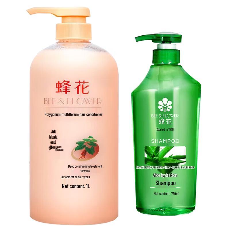 

BEE&FLOWER He Shou Wu Conditioner & Aloe Vera Shampoo Set
