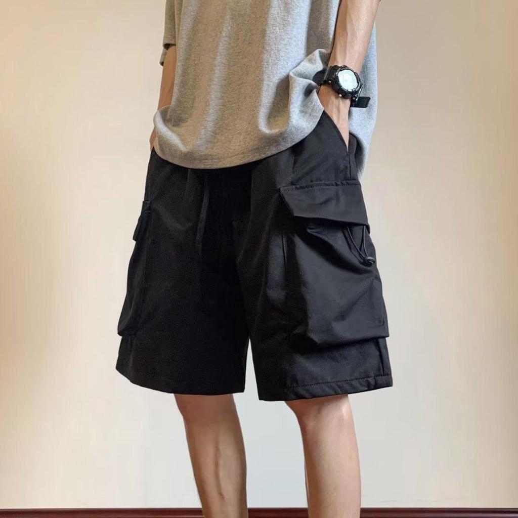 Summer Tooling Shorts Men's Casual Men's Loose Five-point Pants Korean Sports Basketball Pants