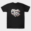 Asian Size Men Print T-shirt Made In The 70S No-Cut Heat Transfer Print Cotton Tshirt