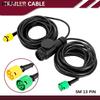 Trailer Rear Light Wire Cable Wiring Harness 13 Pin Plug To 2x 5 Pin Extension Cable 5m Trailer Light Connector Plug Adapter