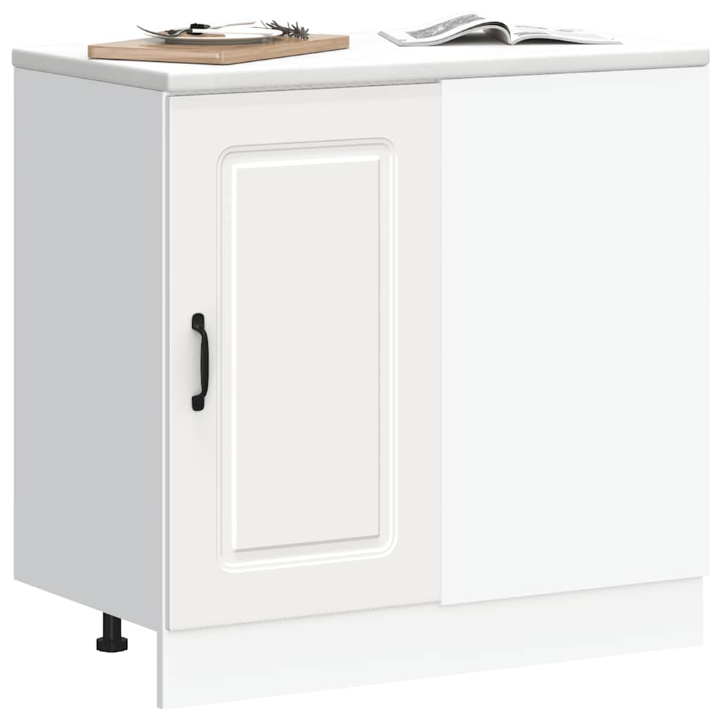 Kitchen Base Cabinet, Kalmar, White, Wood-Based Material
