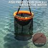 Durable Mesh Foldable Fishing Basket Bait Container Live Fish Net  Shrimp Keeper