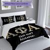 3pcs Custom Name Alpha Phi Alpha Set,Includes 1 Duvet Cover and 2 Pillowcases,All-season Bedroom Decor
