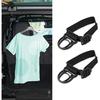 2PCS Roll Bar Coat Hanger Clothes Hook for Jeep, Car Clothes Hook, Fabric Vehicle Auxiliary Hnging Buckle Parts Accessories, Roll Bar Clothes Hook