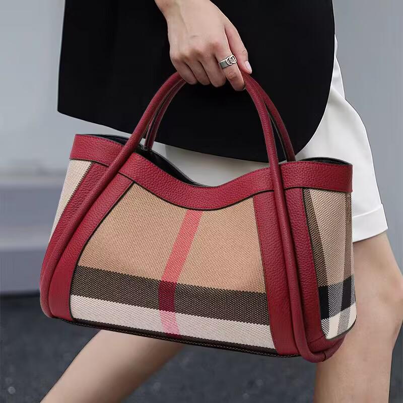 Qian Dian 2026 High-End Plaid Cowhide
