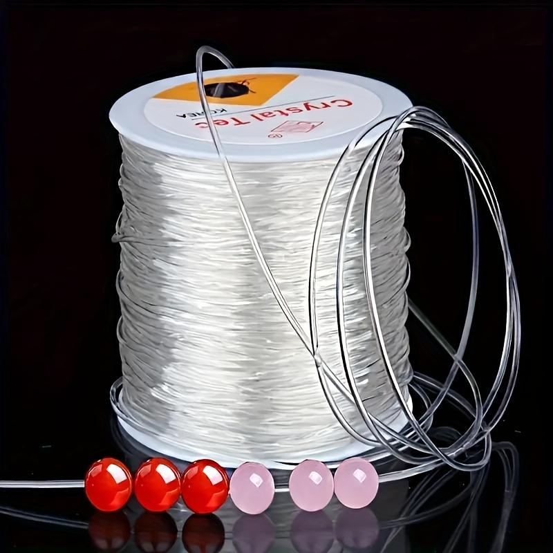 Strong Elastic Beading Cords - 3937in Plastic DIY String for Necklaces & Bracelets, Durable & Easy Use.