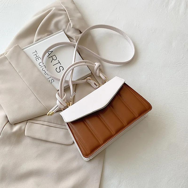 

Женская сумка через плечо, кошелек и сумочка, сплайсированная женская сумка через плечо, сумки через плечо для женщин, дизайнерские сумки one size белый