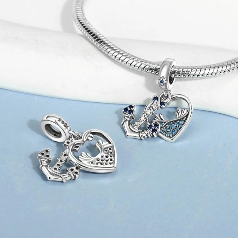 Kupfer Krabben Ozean Serie Blaue Schildkröte Seestern Muschel Passen Original Armband Charms Für Frauen DIY Feinschmuck Geschenke