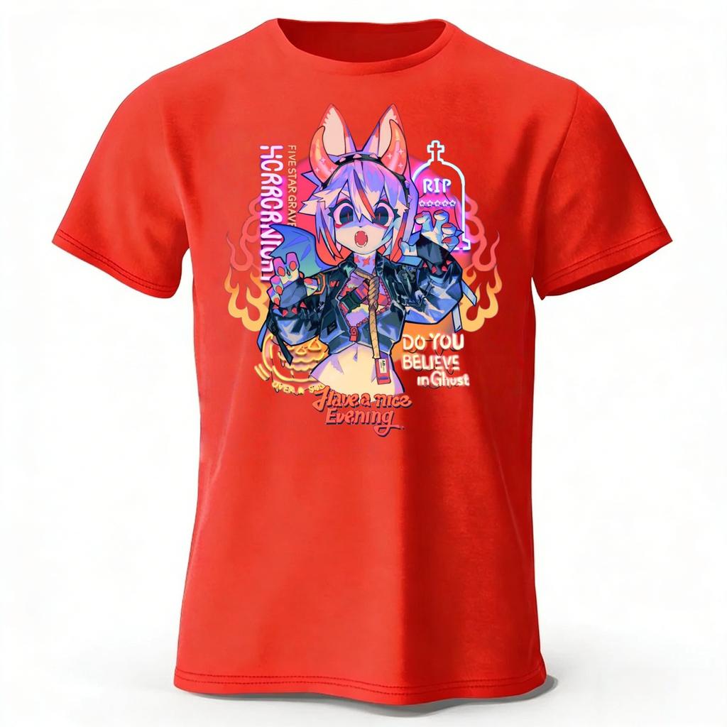 Fashion Anime Fox Spice Girl Creative Cotton Short Sleeve MensWomens Fashion New Leisure Sports Tshirt Large Loose Top